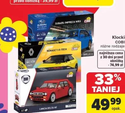Klocki COBI różne rodzaje