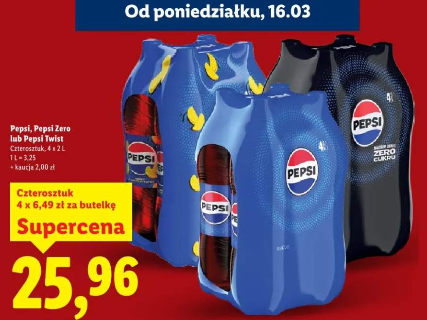 Napój pepsi twist