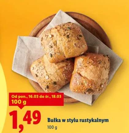 Bułka w stylu rustykalnym