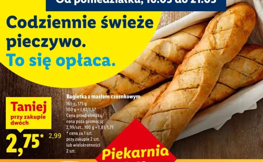 Bagietka z masłem czosnkowym