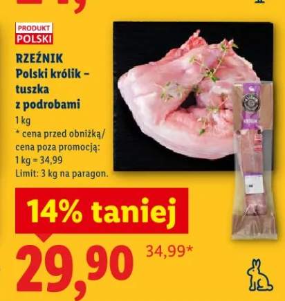 Królik - tuszka z podrobami