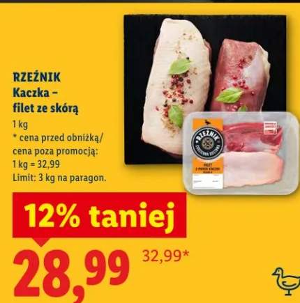 Kaczka - filet ze skórą