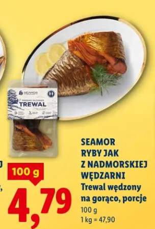 Trewal wędzony na gorąco, porcje