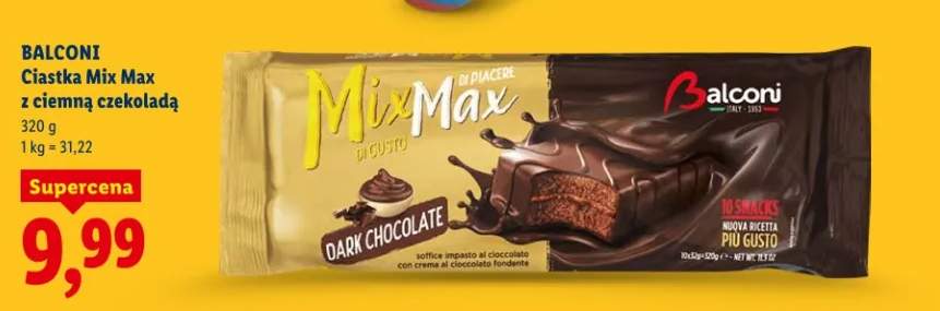 Ciastka Mix Max z ciemną czekoladą