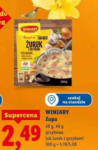 Zupa grzybowa lub żurek z grzybami