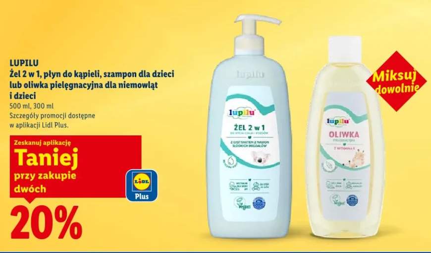 Żel 2 w 1, płyn do kąpieli, szampon dla dzieci lub oliwka pielęgnacyjna dla niemowląt i dzieci