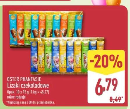 Lizaki czekoladowe różne rodzaje