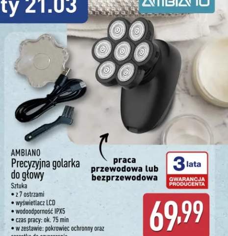 Precyzyjna golarka do głowy