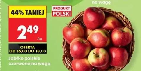 Jabłko polskie czerwone na wagę
