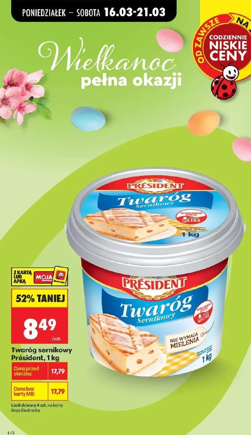 Twaróg sernikowy Président