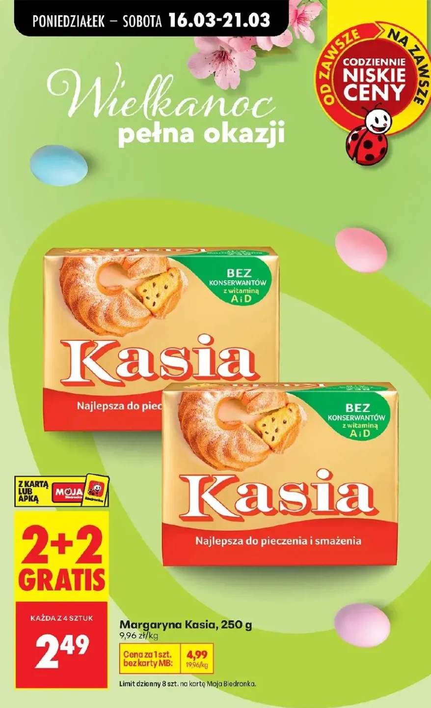 Margaryna Kasia najlepsza do pieczenia i smażenia