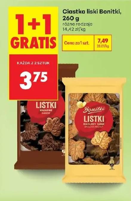 Ciastka liski różne rodzaje