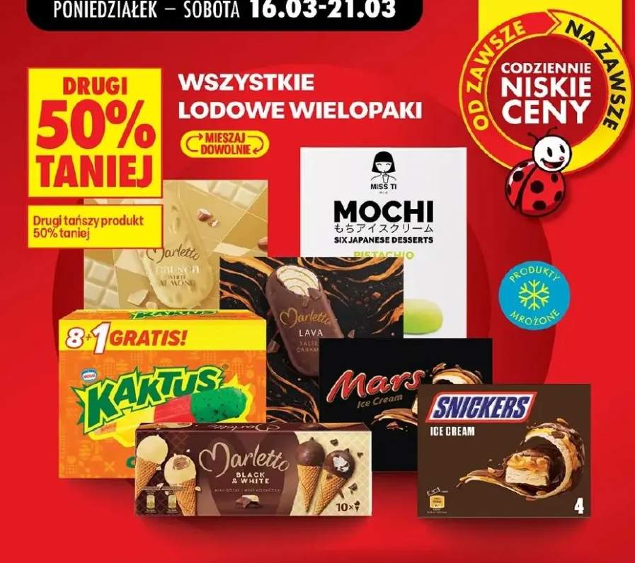 Lody wielopak różne rodzaje