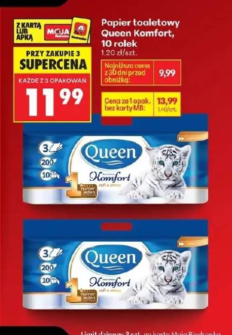 Papier toaletowy Komfort, 10 rolek