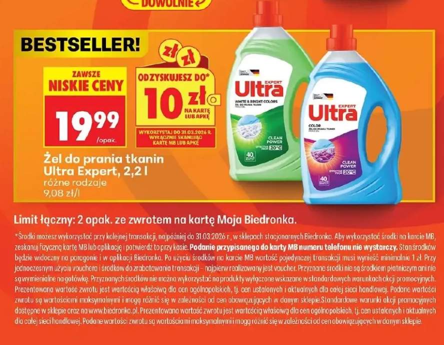 Żel do prania tkanin White & Bright Colors