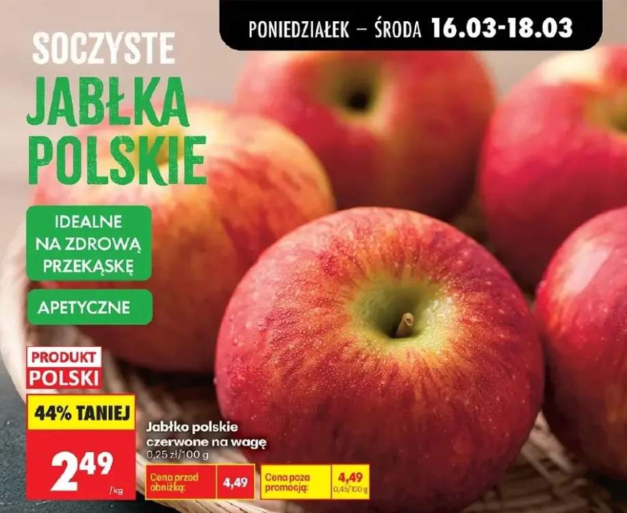 Jabłko polskie czerwone na wagę