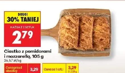 Ciastko z pomidorami i mozzarellą