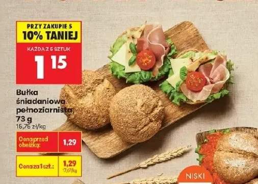 Bułka śniadaniowa pełnoziarnista