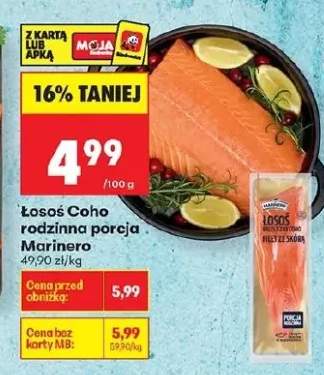 Łosoś Coho rodzinna porcja filet ze skórą