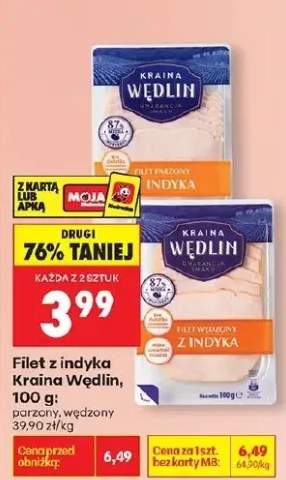 Filet z indyka parzony lub wędzony