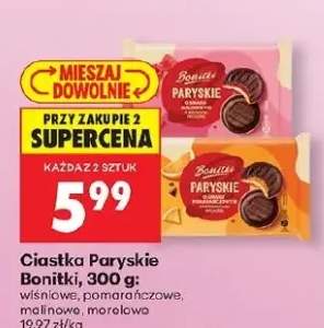 Ciastka paryskie wiśniowe