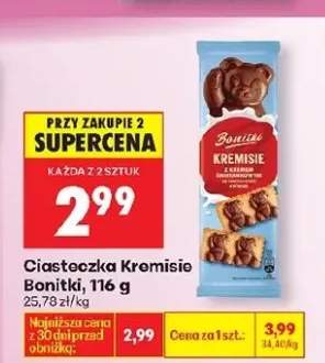 Ciasteczka Kremisie z nadzieniem kakaowym