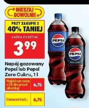 Napój gazowany Pepsi Cukru 1l