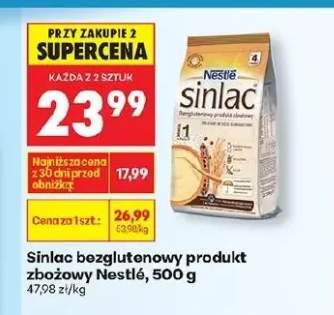 Mleko modyfikowane bezglutenowy produkt zbożowy Sinlac