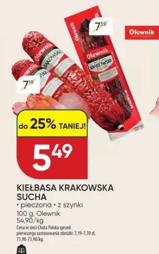 Kiełbasa krakowska sucha