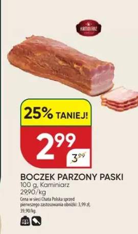 Boczek parzony paski