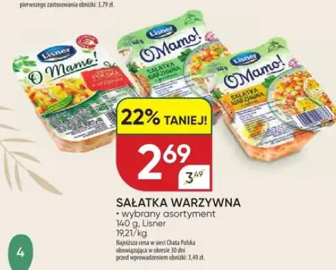 Sałatka warzywna wybrane asortymenty