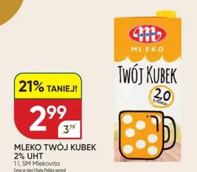 Mleko Twój Kubek 2% UHT