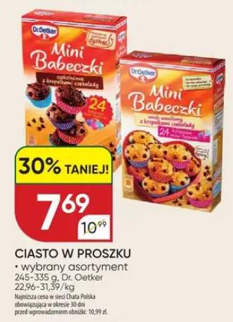 Ciasto w proszku Mini babeczki wybrane asortymenty