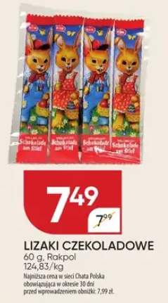 Lizaki czekoladowe