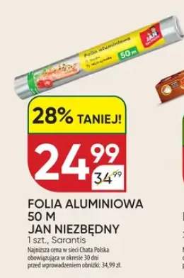 Folia aluminiowa 50 m Jan Niezbędny