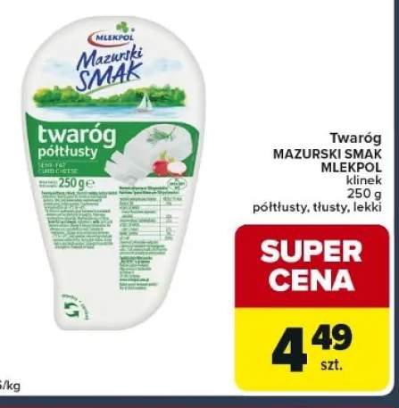 Twaróg półtłusty klinek