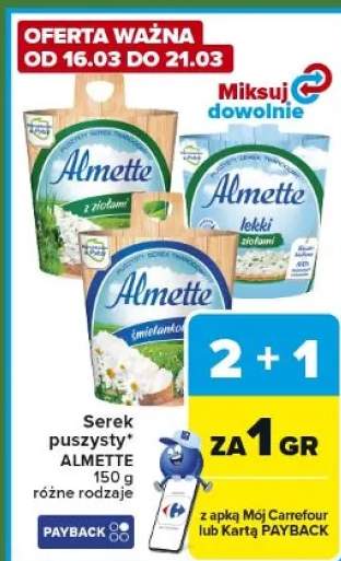 Serek puszysty almette różne rodzaje