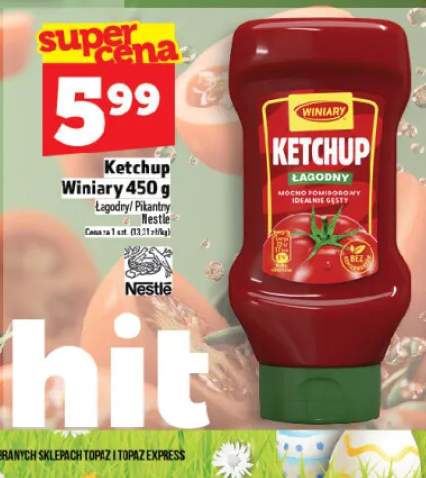 Ketchup łagodny/pikantny