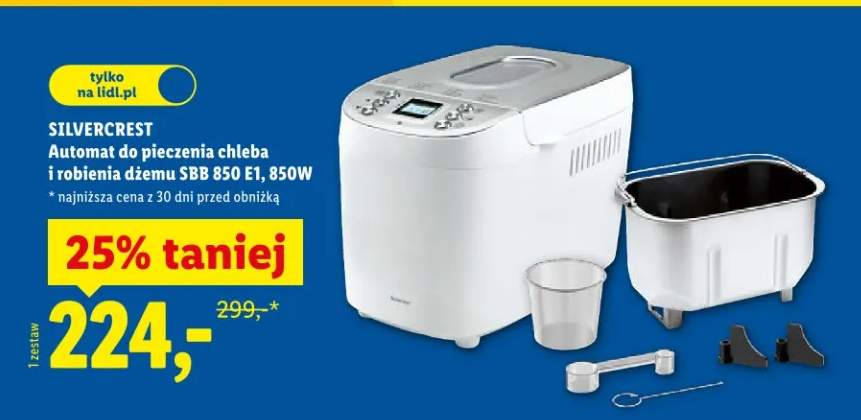 Automat do pieczenia chleba i robienia dżemu SBB 850 E1, 850W