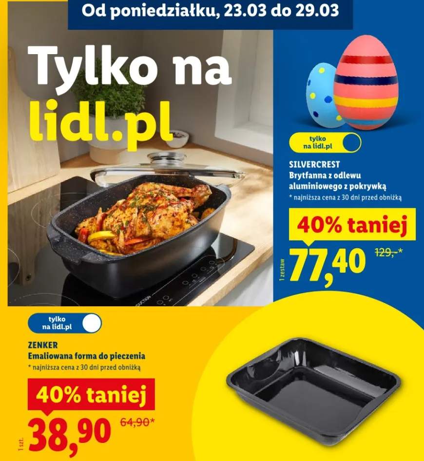 Brytfanna z odlewu aluminiowego z pokrywką