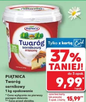 Twaróg sernikowy mielony 1 kg opakowanie