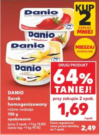 Serek homogenizowany różne rodzaje