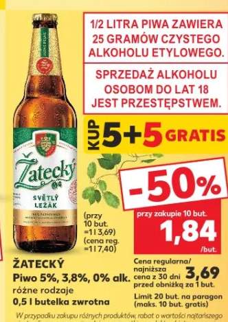 Piwo 5%, 3,8%, 0% alk. różne rodzaje