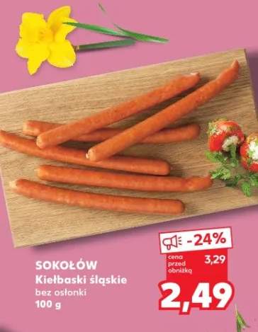 Kiełbaski śląskie bez osłonki