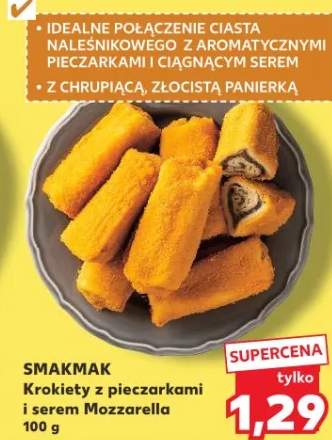 Krokiety z pieczarkami i serem Mozzarella