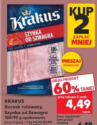 Boczek rolowany, Szynka od Szwagra lub Podlaska