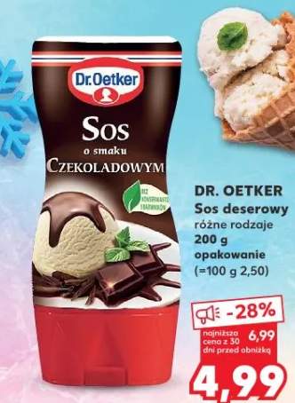 Sos deserowy o smaku czekoladowym różne rodzaje