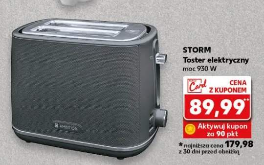 Toster elektryczny moc 930 W