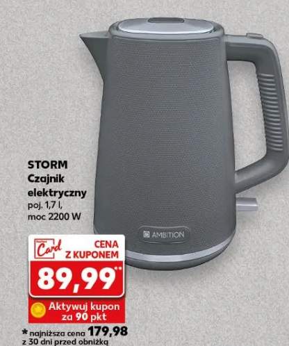 Czajnik elektryczny poj. 1.7 l, moc 2200 W