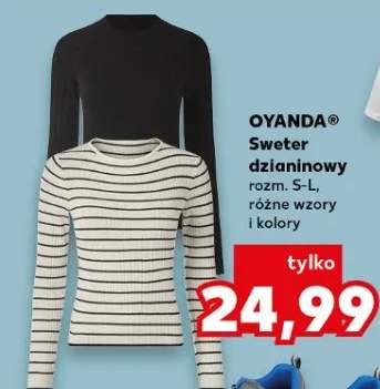 Sweter dzianinowy rozm. S-L, różne wzory i kolory